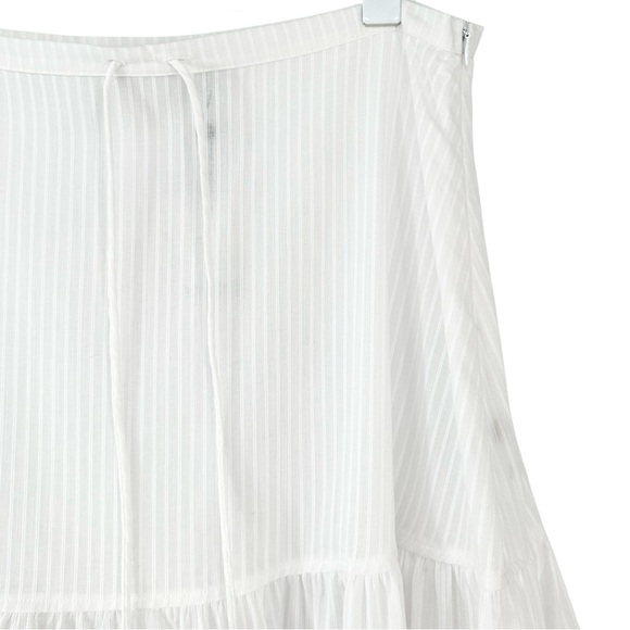 NWT Paloma Wool Long Etoile - White Cotton Blend Gathered Midi Maxi Skirt sz 38 - Picture 7 of 16